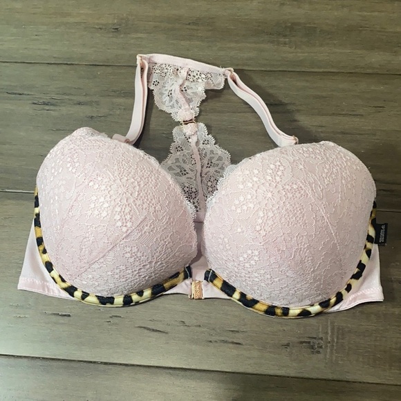 5 for $25 Pink Victoria's‎ Secret date push-up bra front clasp racerback - Picture 1 of 7